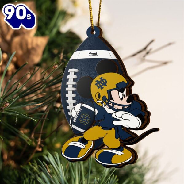 Ncaa Notre Dame Fighting Irish Mickey Mouse Christmas Ornament