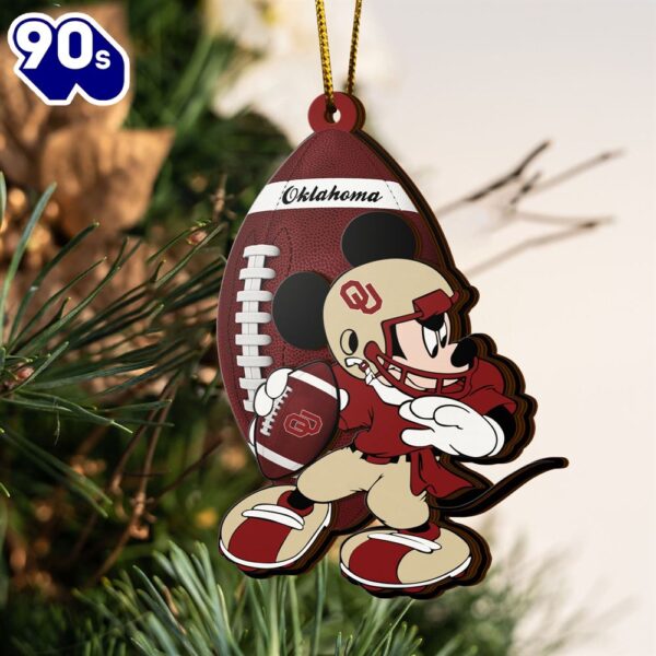 Ncaa Oklahoma Sooners Mickey Mouse Christmas Ornament