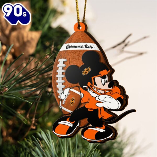 Ncaa Oklahoma State Cowboys Mickey Mouse Christmas Ornament