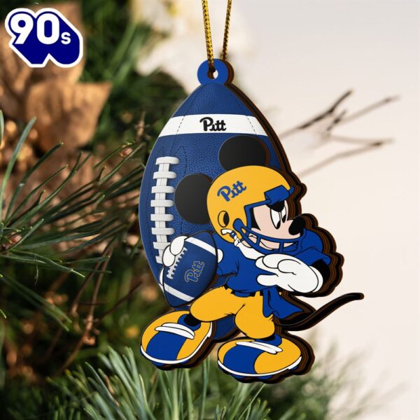 Ncaa Pittsburgh Panthers Mickey Mouse Christmas Ornament