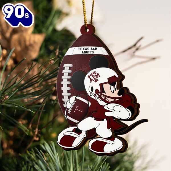 Ncaa Texas A&M Aggies Mickey Mouse Christmas Ornament