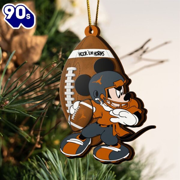 Ncaa Texas Longhorns Mickey Mouse Christmas Ornament