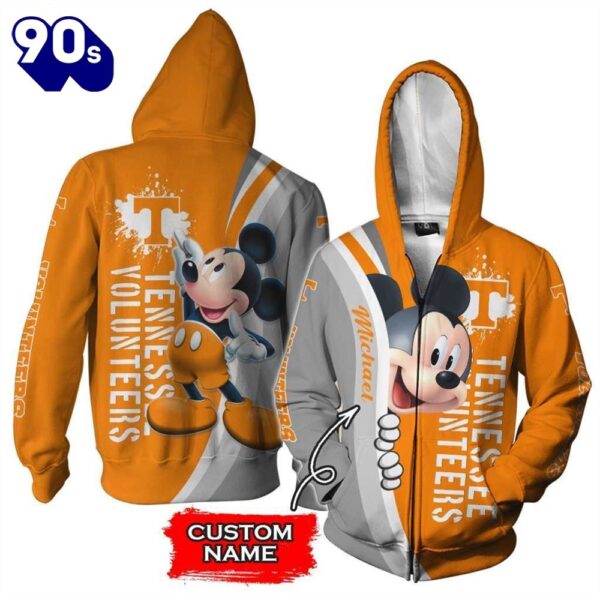 Personalized Tennessee Volunteers Mickey Mouse All Over Print 3D Shirt