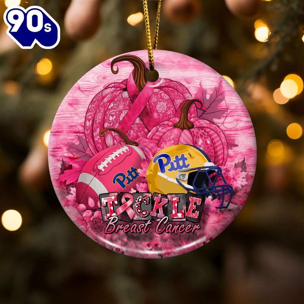 Pittsburgh Panthers Breast Cancer And Sport Team Ceramic Ornament Pittsburgh Panthers Breast Cancer And Sport Team Ceramic Ornament