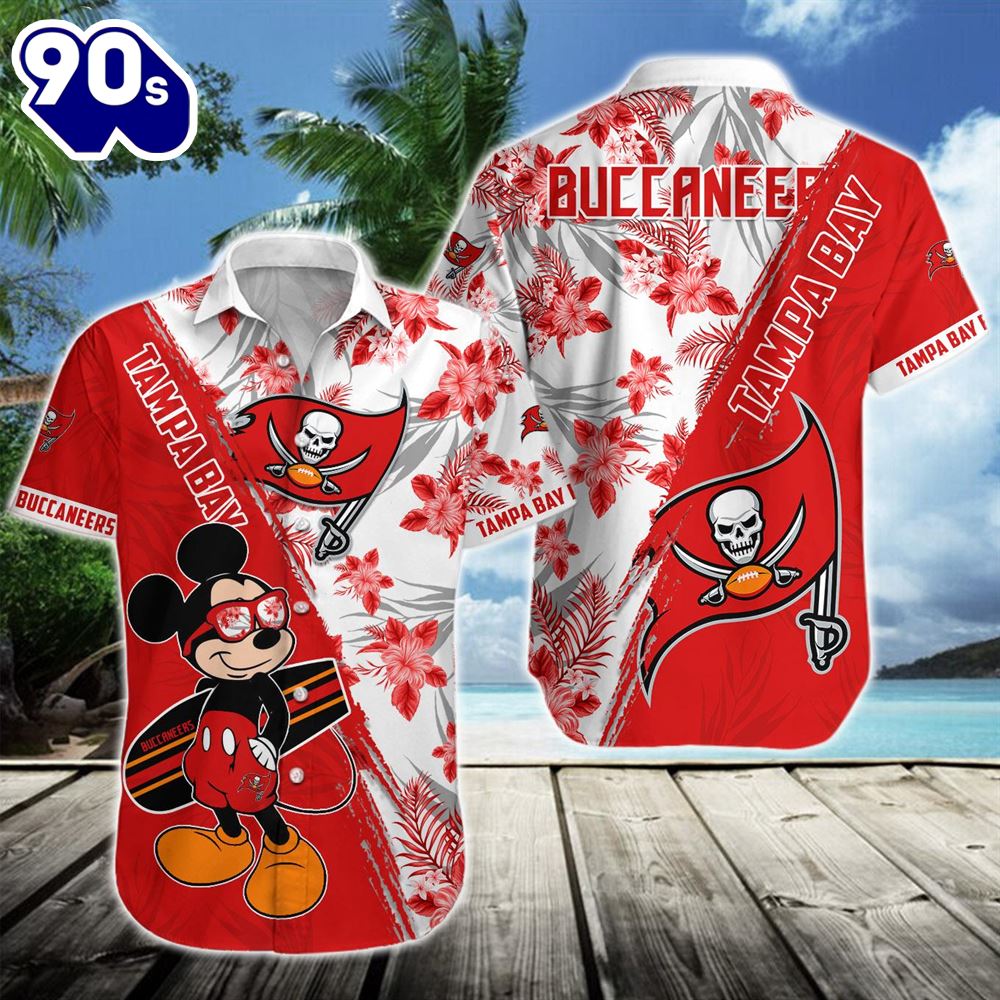Tampa Bay Buccaneers Team NFL Mickey Hawaiian Beach Shirt Tampa Bay Buccaneers Team NFL Mickey Hawaiian Beach Shirt