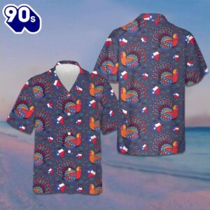 Texas Turkey Thanksgiving Hawaiian Shirt Texas Lover Button Up Shirt Gifts For Thanksgiving