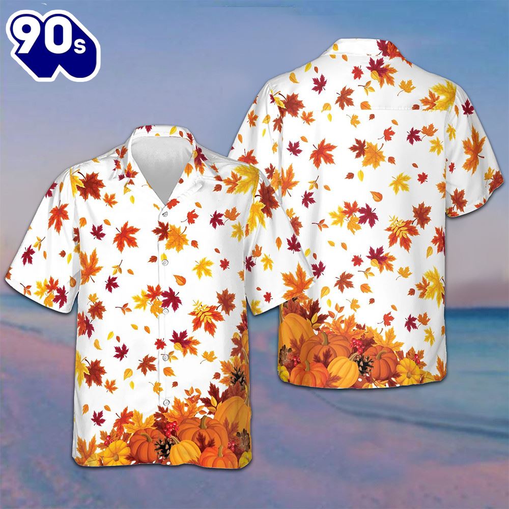 Thanksgiving Pumpkins And Autumn Leaves Hawaiian Shirt Mens Button Up Thanksgiving Ideas Thanksgiving Pumpkins And Autumn Leaves Hawaiian Shirt Mens Button Up Thanksgiving Ideas