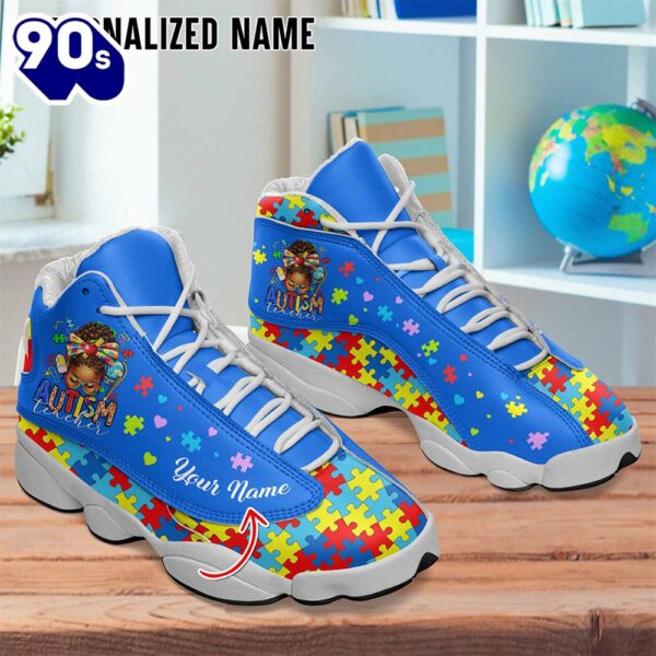 Afro Messy Bun Autism Teacher Women’s Air Jordan 13 Shoes