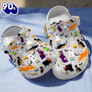 Airedale Terrier Halloween Shoes Clog – Cartoon Crocbland Gift For Boy Girl