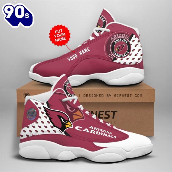 Arizona Cardinals Custom Name Air Jordan 13 Shoes For Fan Sport