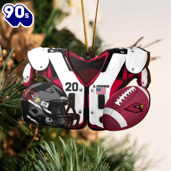 Arizona Cardinals Layered Piece Wooden Ornament Custom Sport Hanging Decorations