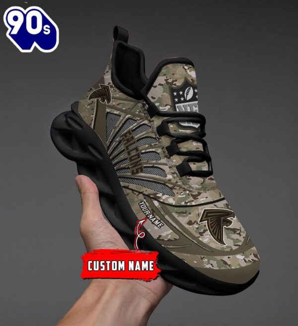 Atlanta Falcons NFL Personalized Camo Max Soul Shoes