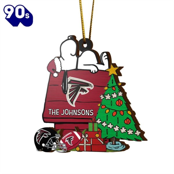 Atlanta Falcons Snoopy NFL Sport Ornament Custom Name