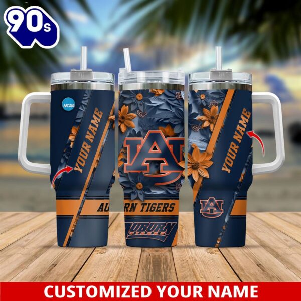 Auburn Tigers Sport Tumbler 40oz Custom Tumbler For Football Lovers