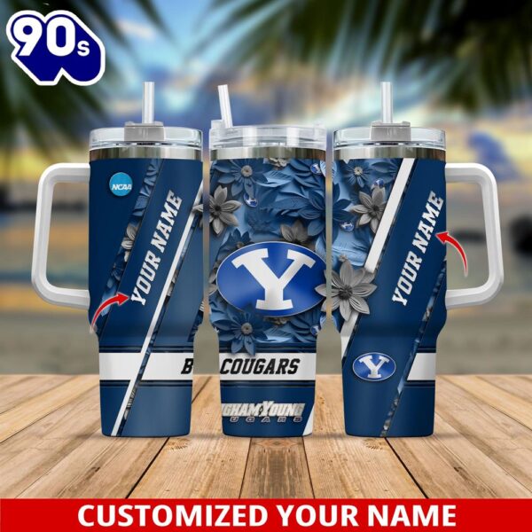 BYU Cougars Sport Tumbler 40oz Custom Tumbler For Football Lovers