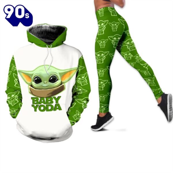 Baby Yoda Hoodie And Legging All Over Printed