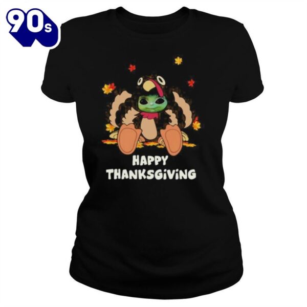 Baby Yoda Turkey Happy Thanksgiving Shirt