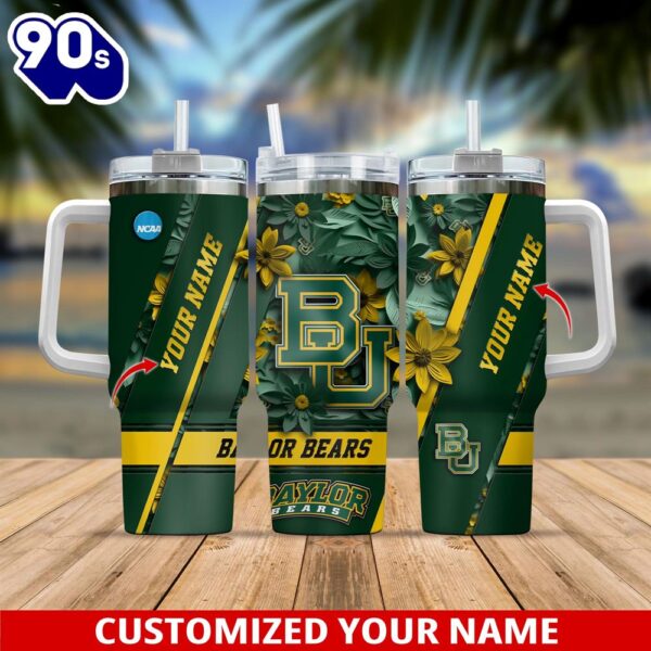 Baylor Bears Sport Tumbler 40oz Custom Tumbler For Football Lovers