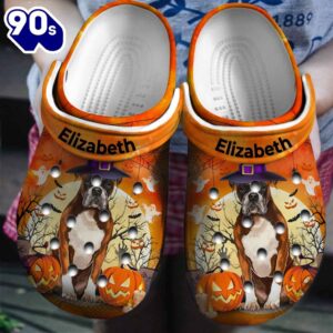 Boxer Witch Personalized Shoes Clogs…