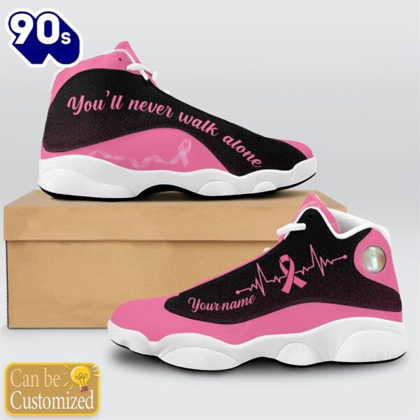 Breast Cancer Awareness You’ll Never Walk Alone Custom Name Jd13 Shoes