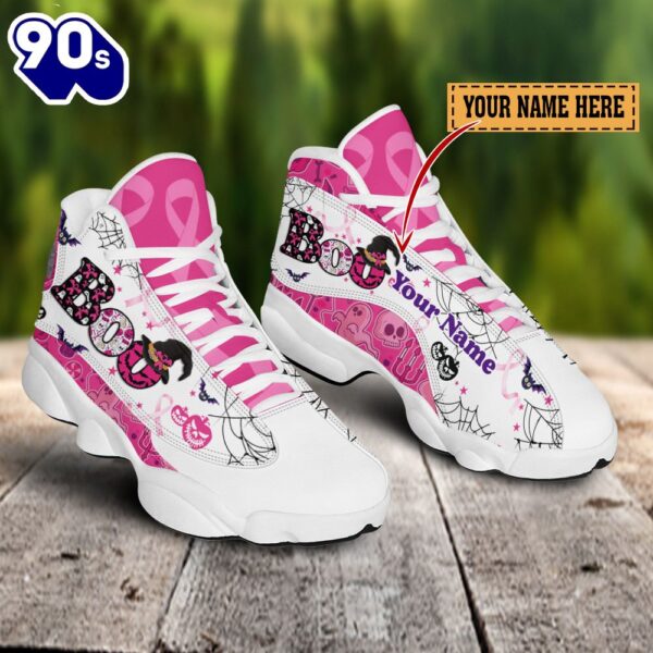 Breast Cancer Boo Pink Halloween Custom Name Jd13 Shoes