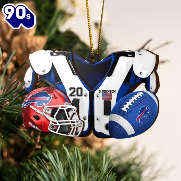 Buffalo Bills Layered Piece Wooden Ornament Custom Sport Hanging Decorations