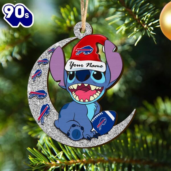 Buffalo Bills NFL Stitch With Moon Ornament