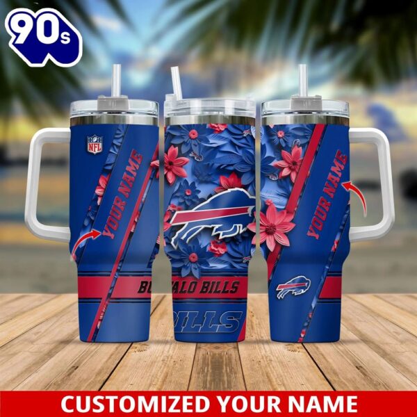 Buffalo Bills Sport Tumbler 40oz Custom Tumbler For Football Lovers