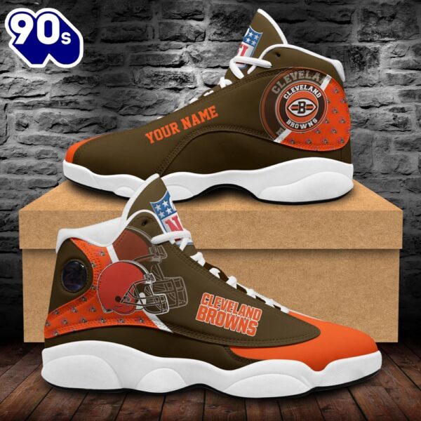 Cleveland Browns Shoes Custom Your Name Jordan 13 Shoes