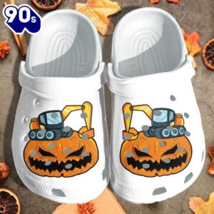 Cranes Truck Pumpkin Halloween Clog…