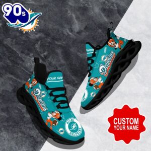 Custom Name Mickey Miami Dolphins…