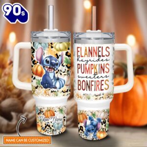 Custom Name Stitch Flannels Pumpkins…