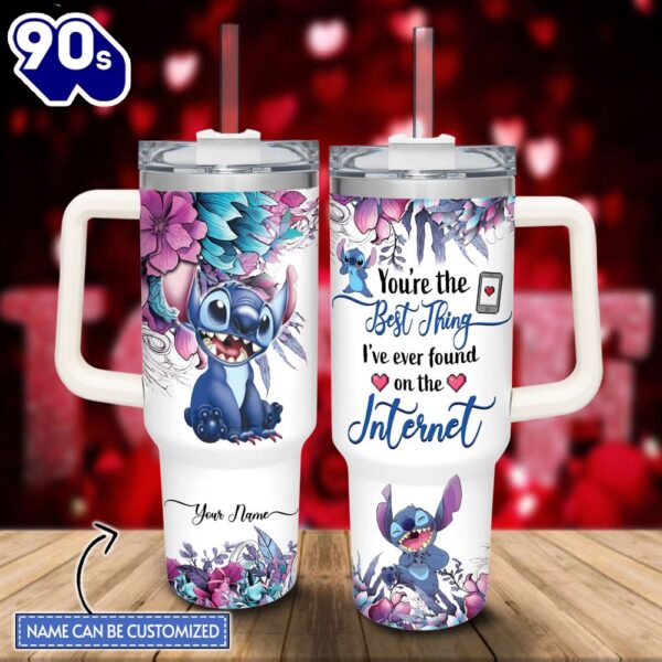 Custom Name Stitch You’re The Best Thing 40oz Stainless Steel Tumbler