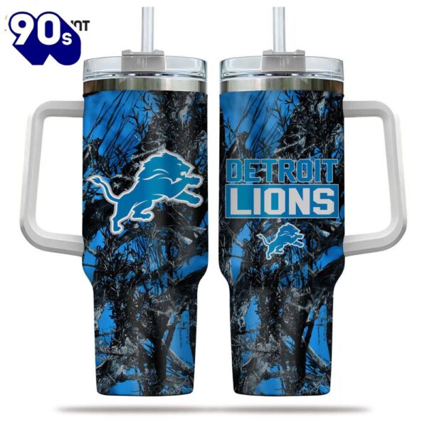 Detroit Lions NFL Hunting Personalized Stanley Tumbler 40oz