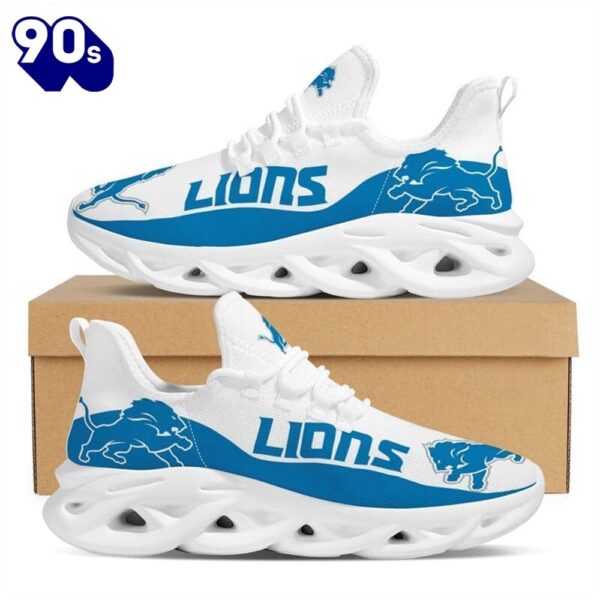 Detroit Lions NFL Max Soul Shoes Clunky Shoes Running Adults Sports Sneakers Gift