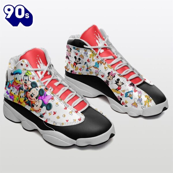 Disney Mickey Mouse With Friend Jd13 Sneaker Shoes