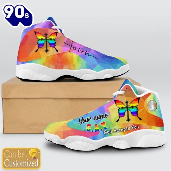 God Accept You Lgbt Jesus Custom Name Jd13 Shoes