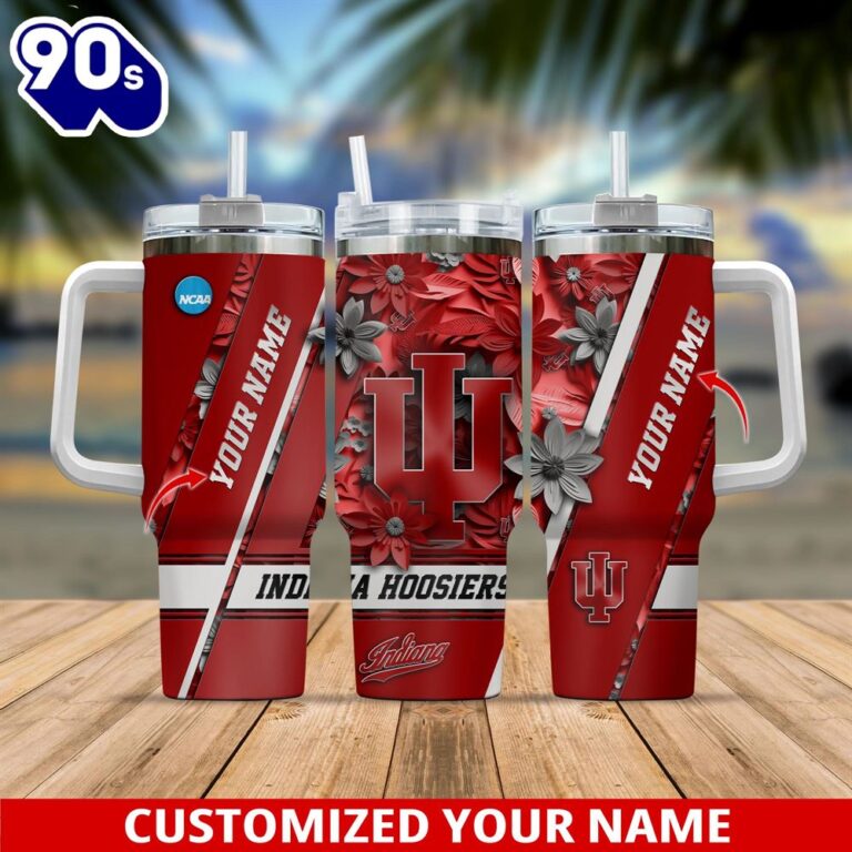 Logo Brands Indiana Hoosiers 40oz. Step And Repeat Powder Coat Tumbler Cardinal 202640390 - Best Buy - View #7