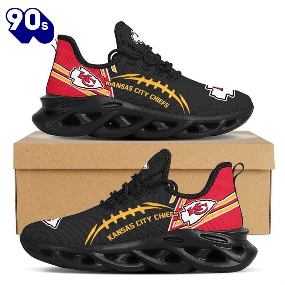 Kansas City Chiefs NFL Max Soul Shoes Clunky Shoes Running Adults Sports Sneakers Gift Kansas City Chiefs NFL Max Soul Shoes Clunky Shoes Running Adults Sports Sneakers Gift