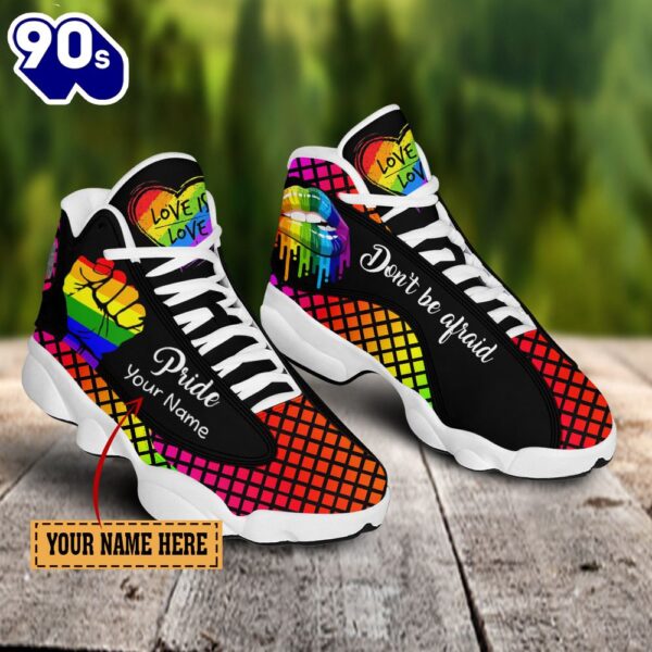 Lgbt Don’t Be Afraid Custom Name Jd13 Shoes