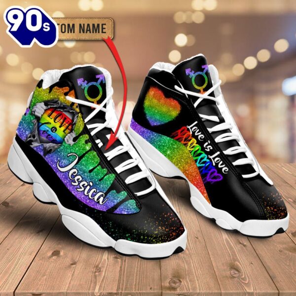 Lgbt Love Is Love Custom Name Jd13 Shoes