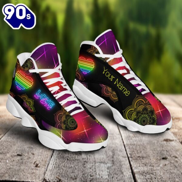 Lgbt Love Is Love Mandala Custom Name Jd13 Shoes