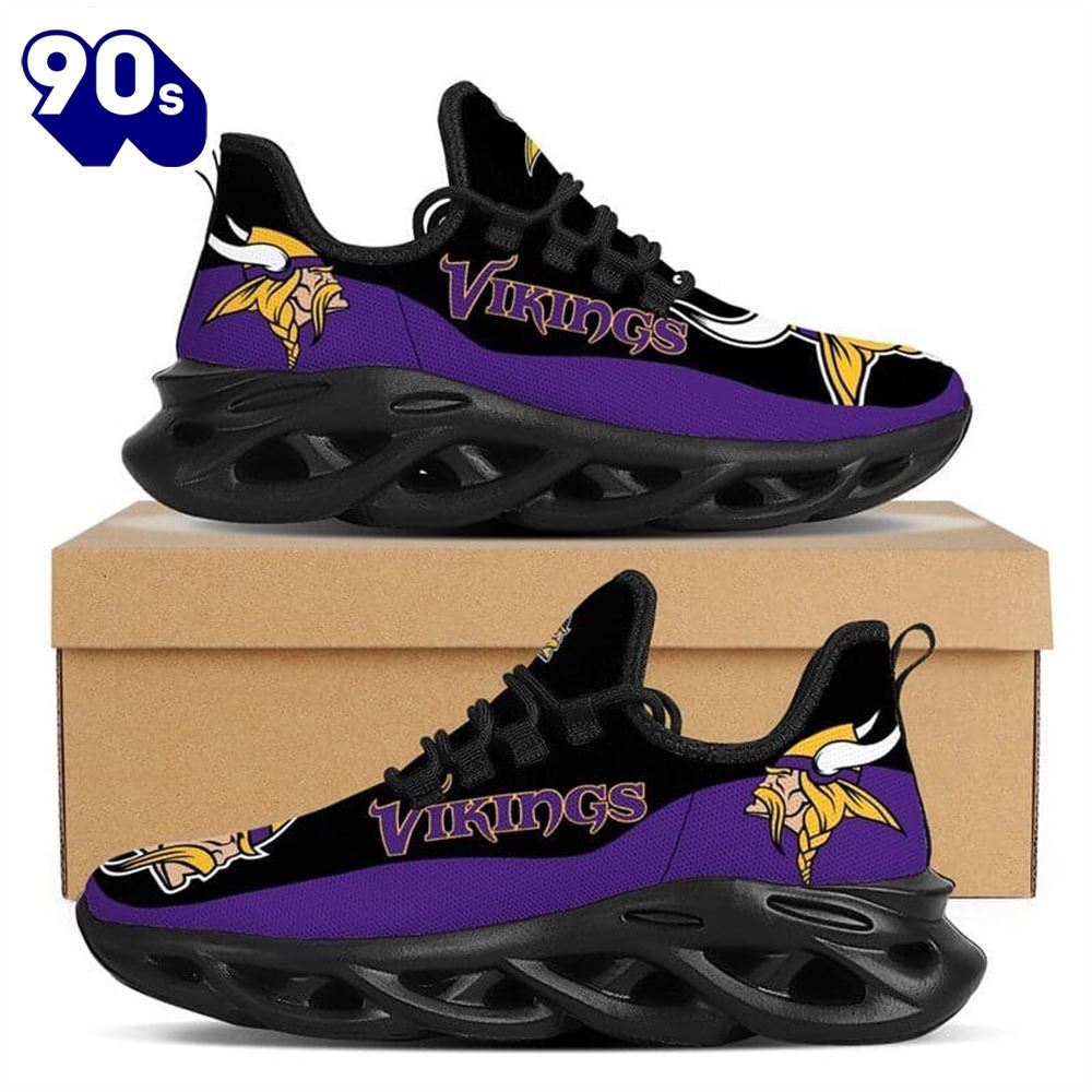 Minnesota Vikings NFL Max Soul Shoes Clunky Shoes Running Adults Sports Sneakers Gift Minnesota Vikings NFL Max Soul Shoes Clunky Shoes Running Adults Sports Sneakers Gift
