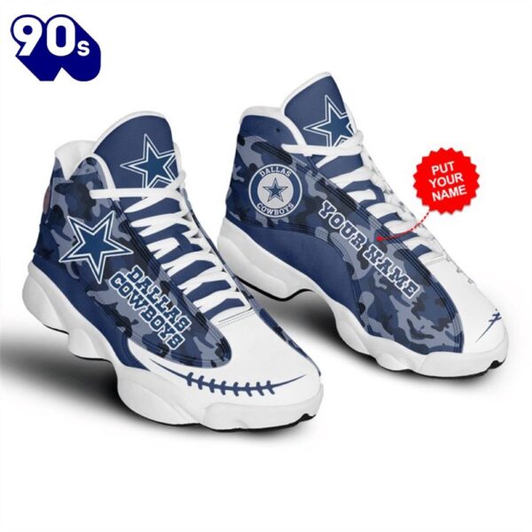 NFL Dallas Cowboys Custom Name Litmited Edition Air Jordan 13 Shoes