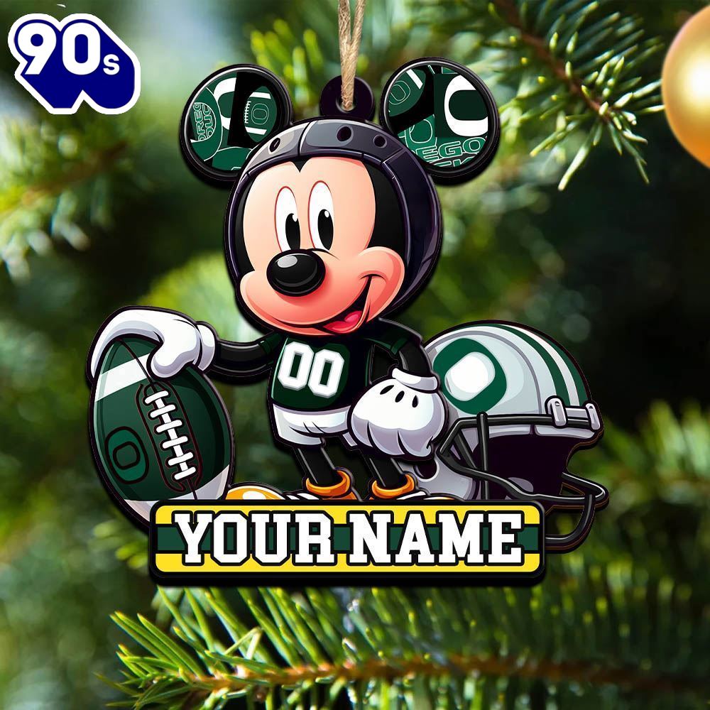 Ncaa Oregon Ducks Mickey Mouse Ornament Personalized Your Name Ncaa Oregon Ducks Mickey Mouse Ornament Personalized Your Name