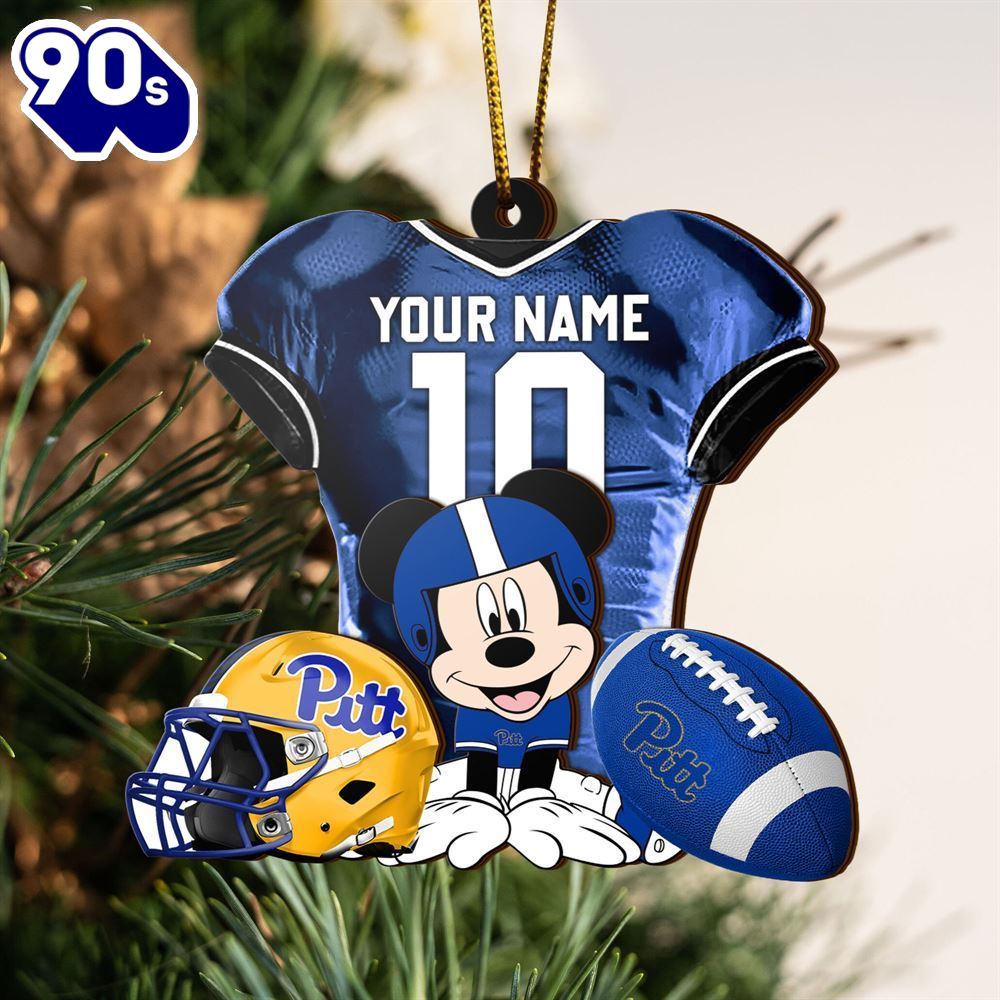 Ncaa Pittsburgh Panthers Mickey Mouse Christmas Ornament Custom Your Name And Number Ncaa Pittsburgh Panthers Mickey Mouse Christmas Ornament Custom Your Name And Number
