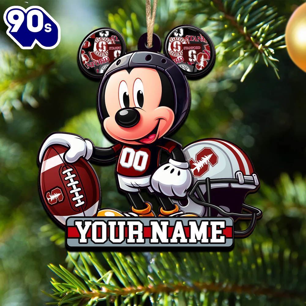 Ncaa Stanford Cardinal Mickey Mouse Ornament Personalized Your Name Ncaa Stanford Cardinal Mickey Mouse Ornament Personalized Your Name