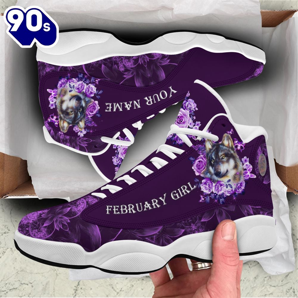 Personalized Name February Girl Jordan 13 Shoes Personalized Name February Girl Jordan 13 Shoes