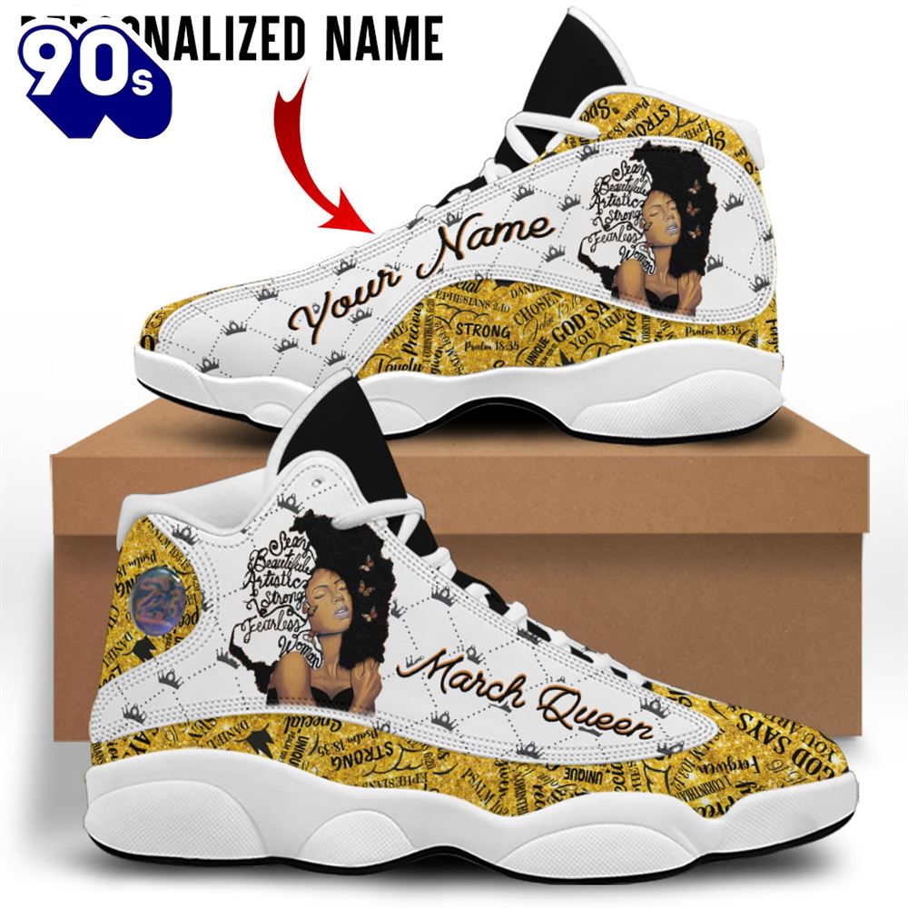 Personalized Name March Queen Air Jordan 13 Shoes Personalized Name March Queen Air Jordan 13 Shoes
