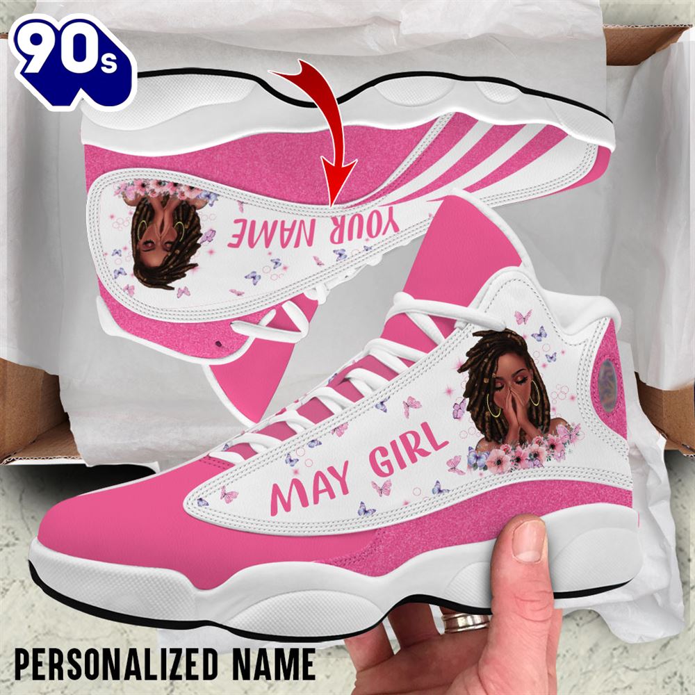 Personalized Name May Girl Air Jordan 13 Shoes Personalized Name May Girl Air Jordan 13 Shoes